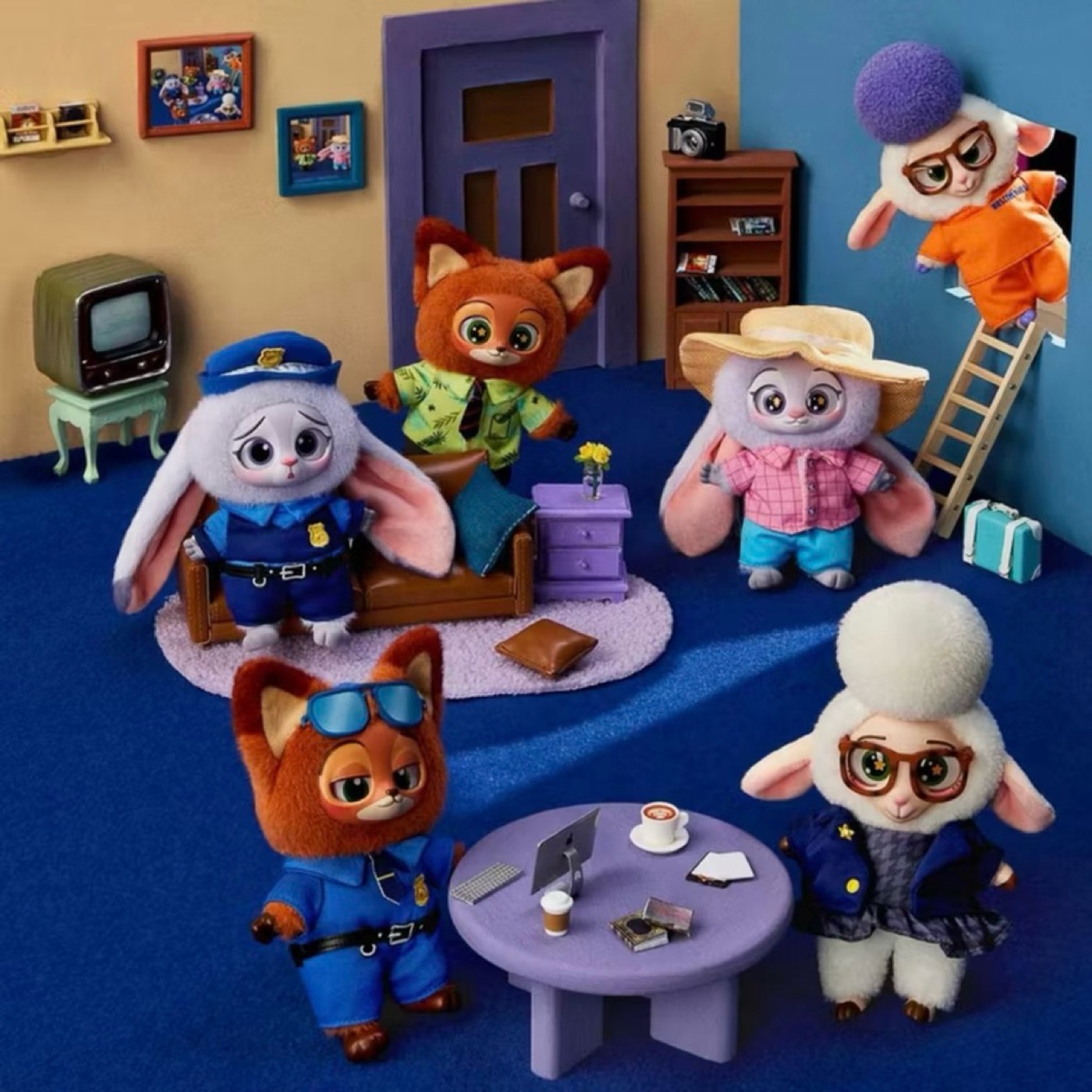 MINISO Zootopia Vinyl Plush Pendant Judy Nick Bellwether Officer Judy Officer Nick Prison preview image