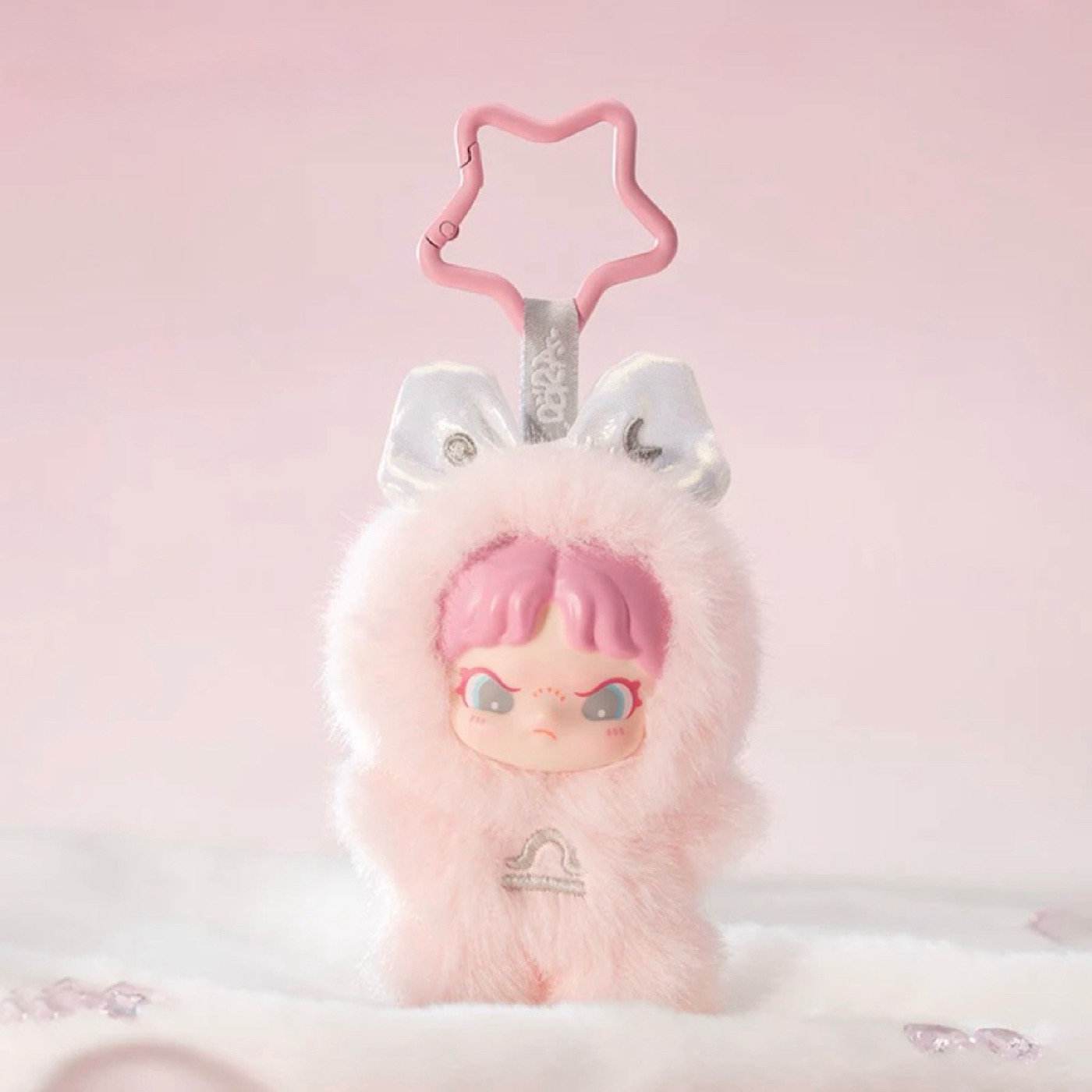 plush shown to scale, about 6.7 cm tall