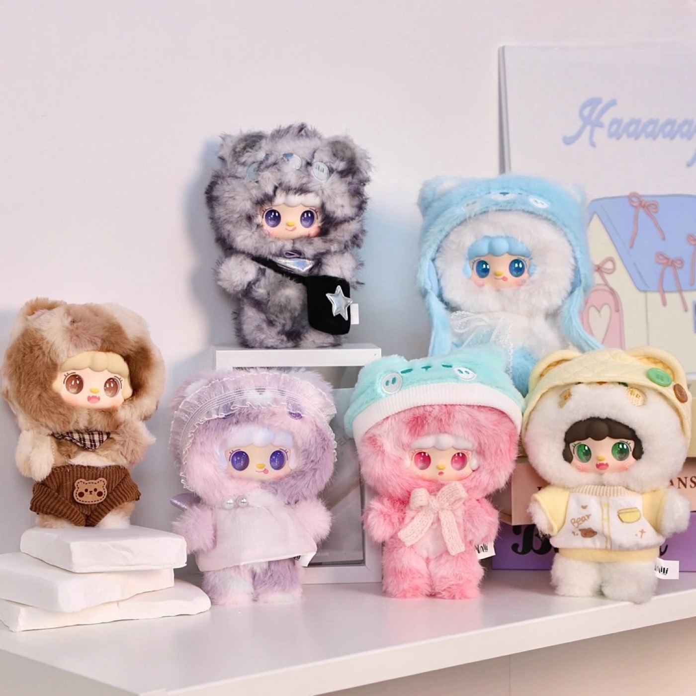 plush shown to scale, about 17-18 cm tall